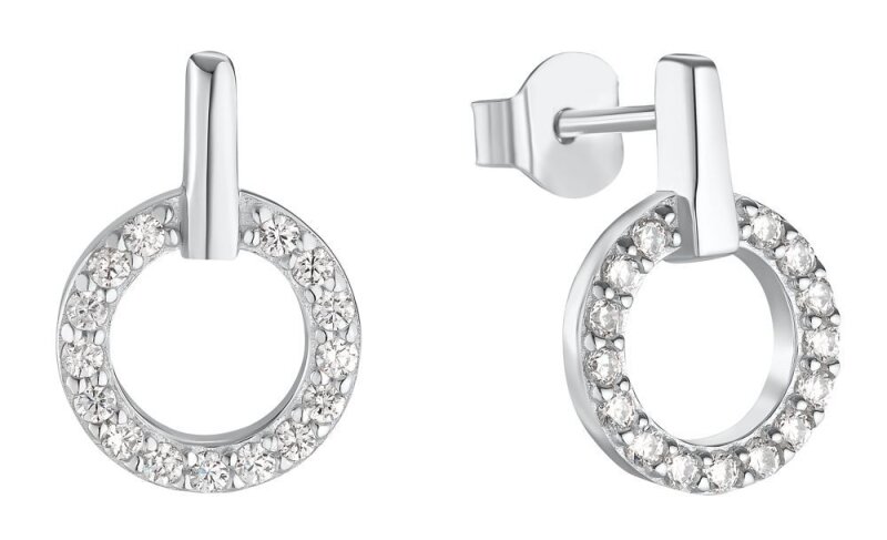 s.Oliver Ohrstecker 925/- Silber rhodiniert mit Zirkonia 2034377