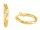 s.Oliver Creolen 925/- Sterlingsilber goldplattiert 16 x 2,2 mm 2034240