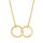s.Oliver Halskette verschlungene Ringe 925/- Silber vergoldet 2037740
