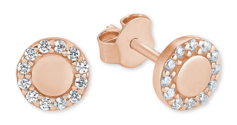 s.Oliver Ohrstecker Sterlingsilber 925/- roségold  mit Zirkonia 2032846