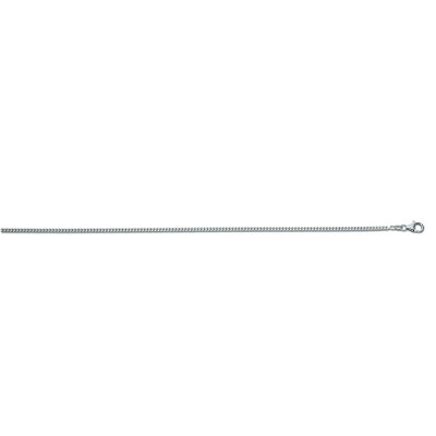 Flachpanzerkette 925/- Silber rhodiniert FP70 2,4 mm...