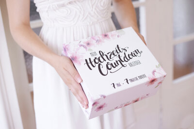 Hochzeitscountdown Kalenderbox