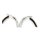 Silbercreolen 925/- rhodiniert oval mit Schliff 35 x 4 mm