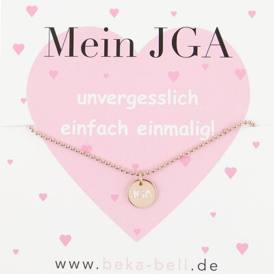 JGA Junggesellenabschied Armband 925/- Silber 19 cm