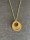 Family Kette 3 Ringe 925/-Silber gelbgold matt 42 + 3 cm