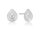 Quinn Ohrstecker 925/- Silber mit Brillantbesatz 0,02ct W/P Native Ness