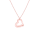 2er Herzkette gravierbar 925/-Silber rosegold 42 + 3 cm