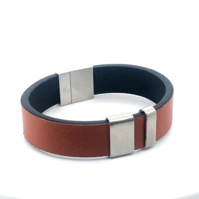 Armband flach für Herren 14 mm mit gravierbaren...