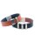 Armband flach für Herren 14 mm mit gravierbaren Elementen Edelstahl / Leder