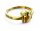 Brillantring 750/- Gelbgold mit Brillant 0,045 ct w/si Gr. 54