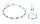 Coeur de Lion GeoCUBE® Iconic Mono Gold Armband Grün 4020300533