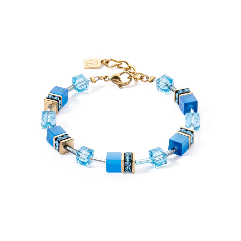 Coeur de Lion GeoCUBE® Iconic Mono Gold Armband Türkis 4020300600
