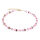 Coeur de Lion GeoCUBE® Iconic Mono Gold Halskette Rosa 4020101920