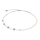 Coeur de Lion GeoCUBE® Mini Fusion Pearls Halskette silber-weiß 4087101417