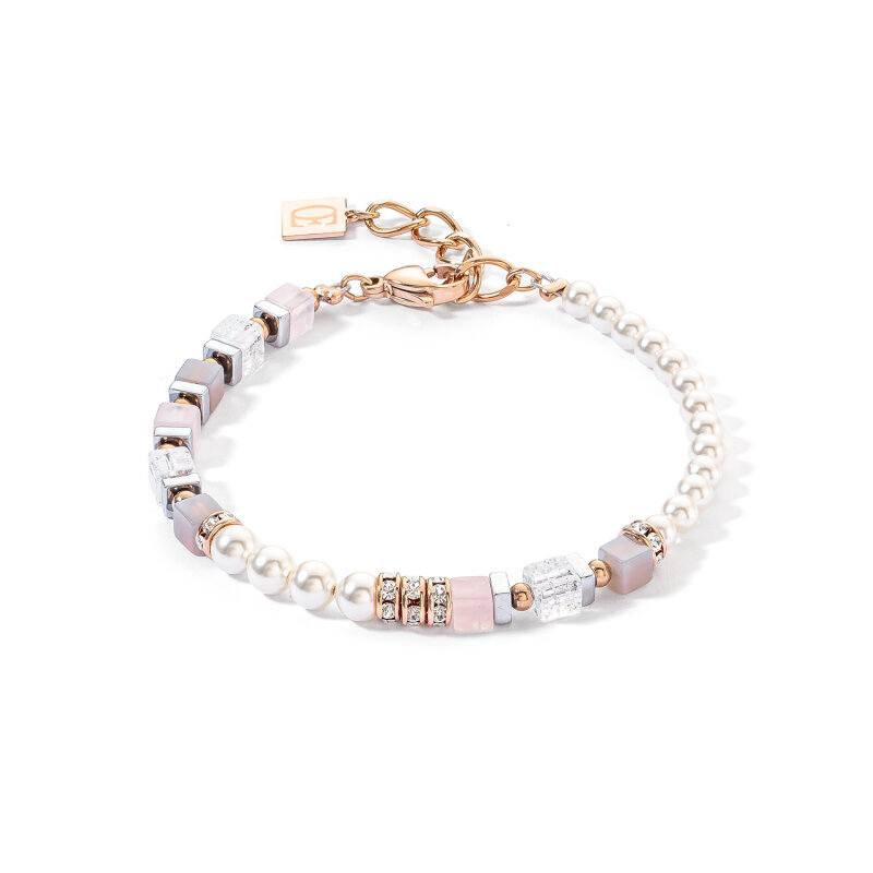 Coeur de Lion Precious Fusion Offset Armband roségold-eisrosa 43543019200