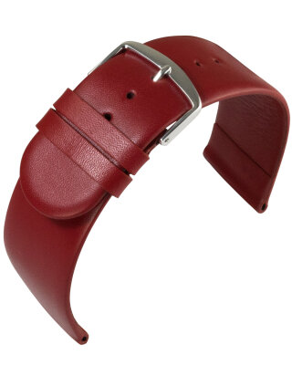 Uhrenlederband Schafnappa Rot 16 mm