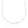 Collier 925/-Silber rhodiniert matt/poliert Zirkoniabesatz 45 cm