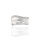 Silberring 925/-Silber rhodiniert matt/glänzend Zirkonia Gr. 60