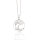 Kette mit Anhänger 925/-Silber rhodiniert Windflüchter, 22 mm, 45 cm