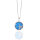 Kette mit Anhänger 925/-Silber rhodiniert Seestern,Opal blau,CZ,45cm