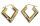Dreiecks Creolen 375/- Gelbgold 22 x 20 mm