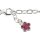 Fußkette mit Blumenanhänger 925/-Silber 25 cm