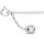 Fußkette mit Zirkonia Anhänger 925/-Silber 25 cm