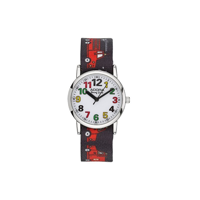 Adora Youngline Kinderuhr AY4453 Feuerwehr schwarz