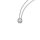 Collier 585/- Weißgold mit Brillant 0,06 ct 42 cm