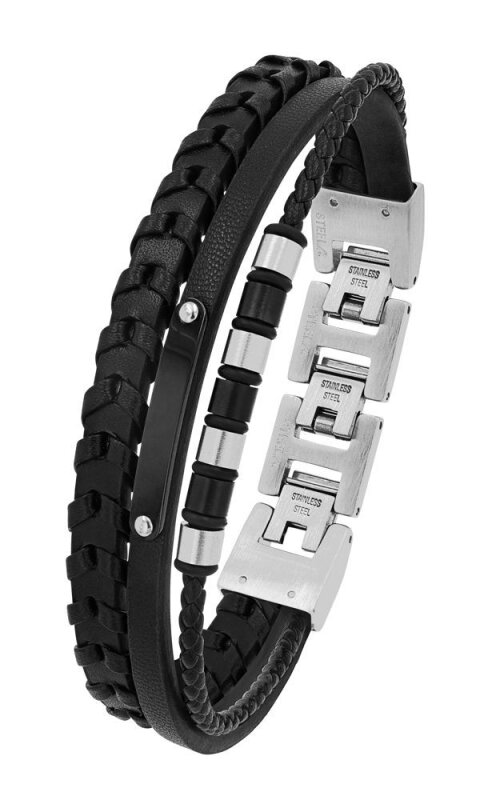 s.Oliver Herrenarmband Leder 2039735