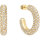 BERING Ohrschmuck Edelstahl gold glänzend mit Kristallbesatz 739-27-05