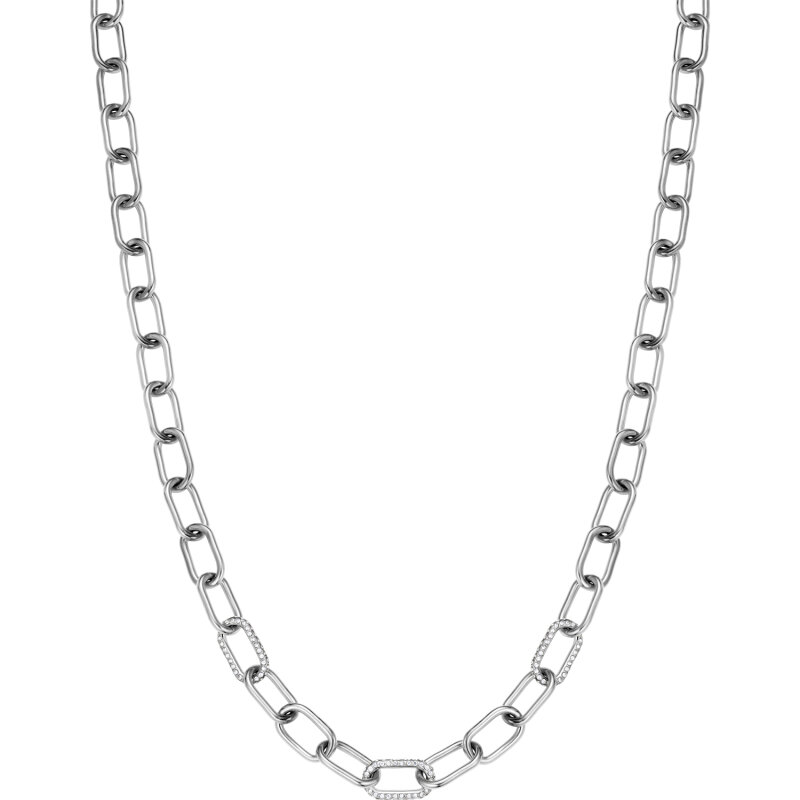 BERING Halskette Edelstahl mit Kristallen 450-17-450