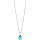 BERING Kette mit Anhänger Edelstahl mit Kristall blau 440-18-450