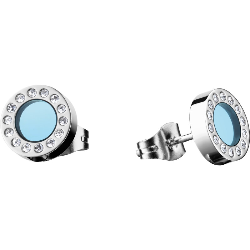 BERING Ohrstecker hellblau 707-1130-05