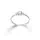 Damenring / Solitärring 585/- Weißgold Zirkonia Gr. 58