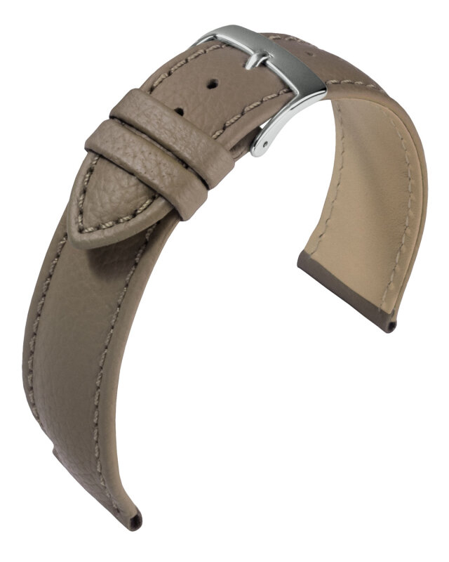 Uhrenlederband Barington Fancy Classic taupe 18 mm