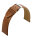 Uhenlederarmband Cordero taupe 22 mm