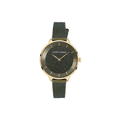 Adora Design Damenuhr AD8685 bicolor dunkelgrüm