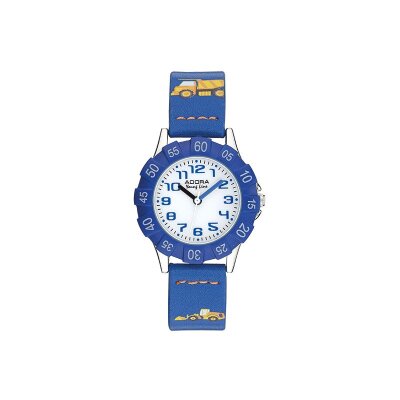 Adora Youngline Kinderuhr AY44510 blau Bagger und LKW