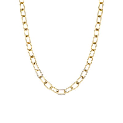 BERING Halskette Edelstahl gold glänzend 450-27-450