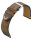 Uhrenlederband Barington Vintage dunkelbraun 22 mm