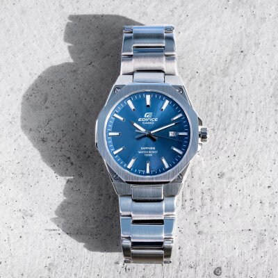 CASIO Edifice EFR-S108D-2AVUEF Saphirglas blaues Zifferblatt