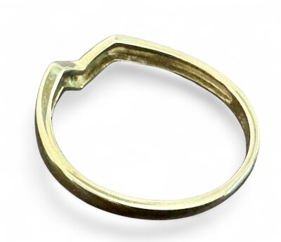 Damenring mit Smaragd 333/- Gelbgold Gr. 52