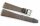 Clip Uhrenlederband Nappa glatt dunkelbraun 20 mm