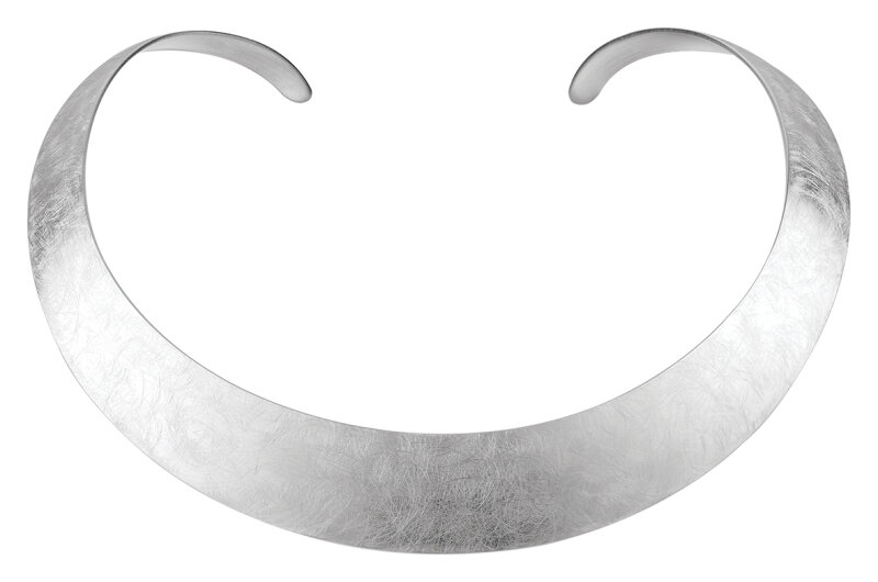 Quinn Halsreif 925/- Silber kratzmatt 17 mm breit