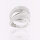 Silberring 925/- rhodiniert mit Diamond Cut Gr. 62