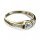 Damenring 333/- Gelbgold  mit Zirkonia Übergröße 65