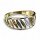 Damenring 333/- bicolor mit Diamantierung Gr. 55