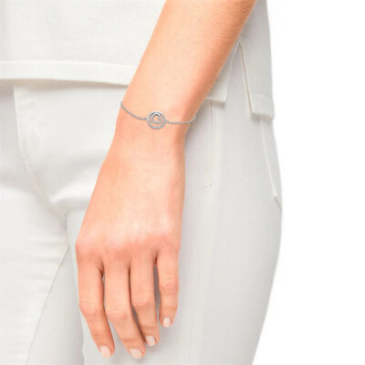 s.Oliver Armband Herz im Ring 925/- Sterlingsilber rhodiniert 17+3 cm