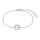 s.Oliver Armband Herz im Ring 925/- Sterlingsilber rhodiniert 17+3 cm